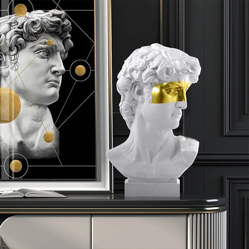 Abstract Miniature Bust Sculpture: European Art for Home