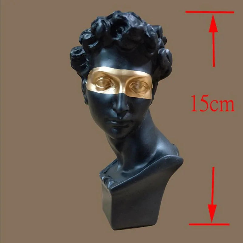 Abstract Miniature Bust Sculpture: European Art for Home