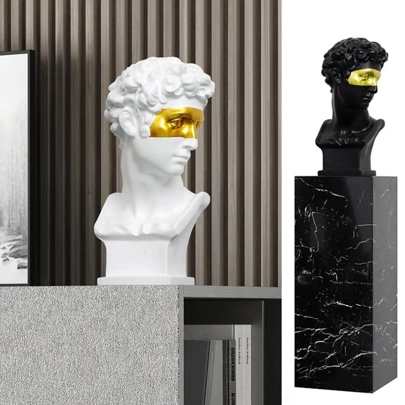 Abstract Miniature Bust Sculpture: European Art for Home