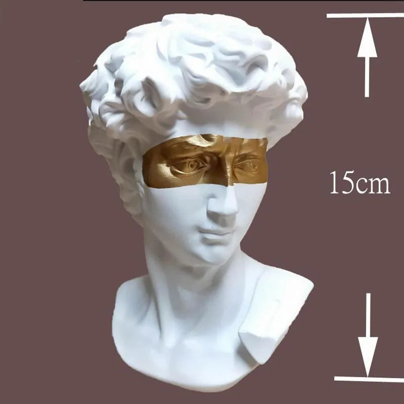 Abstract Miniature Bust Sculpture: European Art for Home